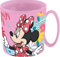 ALMACENESADAN, 4942, Pack vuelta al cole Disney Minnie Mouse spring look; compuesto por taza microondas 350ml, productos reutilizables, sin BPA