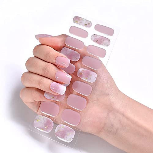 INTEROOKIE Adhesivo de uñas de gel semi horneado Adhesivo de papel 3d para mujer Adhesivo de uñas impermeable y duradero, desmontable y usable (JK189)