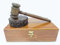 Einzigartiges Design Hammer und Block-Set – Geschenk für Richter, Anwalt oder Auktions-Enthusiasten – Massivholz-Design Geschenk-Set