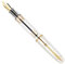 NATEFEMIN Business Golden Clip Fountain Pen Screw Cap Fine Nib 148mm Writing Gift for Writing Men Fountain Pen