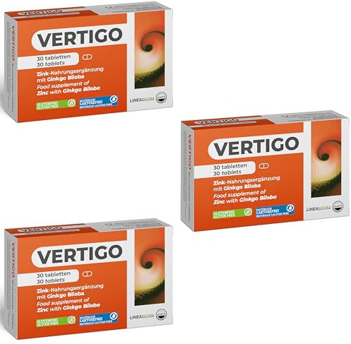 Tinnitus Ohrensausen Schwindel Nahrungsergänzungsmittel mit Zink Ginkgo Biloba 90 Tabletten Vertigo Agips