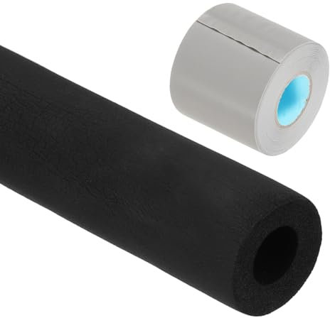 PATIKIL 1/2(13mm) ID x 6Ft Pipe Insulation Foam Tube, Pipe Cover Wrap Roll Bar Padding Tubing with Wrapping for Handle Grip HVAC Air Conditioner