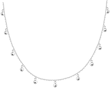 Sofia Milani - Damen Halskette 925 Silber - Kugel Anhänger
