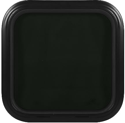 Fenêtre fixe RV Cadre En Alliage D'aluminium Haute Résistance Étanche Fenêtre En Verre Trempé Noir avec Anneau Fixé pour (Pour les murs 48-53 d'épaisseur