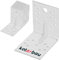 KOTARBAU® Jeu De 12 Pièces 100 x 100 x 80 mm Cornière Renforcée En Acier Galvanisé | Cornières Supports De Montage Meubles Angles De Menuiserie | Cornière Acier