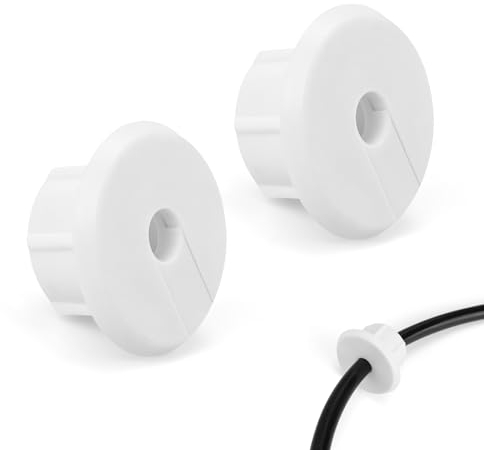 FINELYCR 2 Stück Wanddurchführung Kabel, Wanddurchführung für Starlink Dishy Ethernet Kabel, Wanddurchführungsbuchse für 2,56cm Wandloch