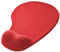 OcioDual Tapis de Souris Repose Poignet, Mouse Pad avec Support en Gel, Tapis Souris Ergonomique Tissu Doux, Tapis de Souris Rouge avec Base en Caoutchouc Antidérapant