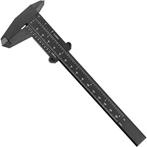 Messschieber Mit Klarer Schwarzer Markierung 150 Mm Sanitär Modellbau Messwerkzeug Aus Kunststoff Für Die Holzbearbeitung Metallbearbeitung Messschieber Analog