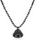 COAI Unisex Edelstein Perlenkette mit 4mm Schwarzer Onyx und Maitreya-Buddha Anhänger aus Schwarzer Obsidian