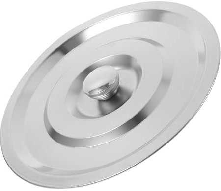 Zerodeko Tapa Universal De Olla De Acero Inoxidable Plateado, Cierre A Presión, Adecuada Para Ollas, Cacerolas, Tarros Y Frascos, 28.0cm De Diámetro, 1 Unidades
