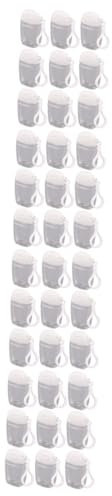 Mikinona 36pcs Travel Bottles Keychain Refillable Empty Tubes Flip Cap for Shampoo Conditioner Portable Toiletries Lotion Packing