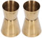 Double Jigger à Cocktail, Jiggers à Barre en Acier Inoxydable Tasse à Mesurer Outils à Double Jigger à Cocktail Utilisés pour le Bar, la Fête à la Maison, la Mesure de Bar (Gold 15/30ml)