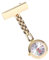 WRITWAA Fashionable Pocket Watch Mit Sicherheitsnadel Aus Zinklegierung Leuchtende Zeiger Langlebiges Material Praktische Anwendung Für Ärzte Und Gold-Design