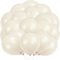 KOBOKO Luftballons Beige, 20 Stk 10 Zoll Beige Ballons Geburtstag, Weiße Luftballons Hochzeit, Sand Weißer Ballon Party Ballons, Weiss Latex Luftballon für Geburtstag Babyparty Hochzeit Verlobung Deko
