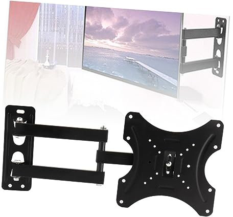 OSALADI Support Télé Extensible Support D'affichage à Cristaux Liquides Support TV Panneau Support pour Téléviseur à Écran Plat Support Mural pour Téléviseur Meuble TV Universel Black