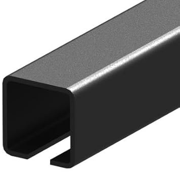 Sellon24® Rail en fer pour porte coulissante - 60, 70, 80 - Portail roulant - Naturel (1 m - 60 x 60 x 4 mm)