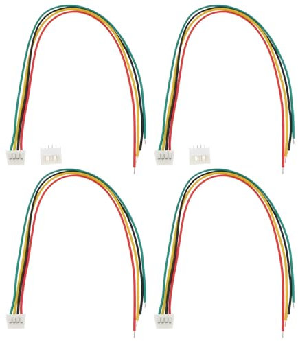 Be In Your Mind 20pcs 4pin Micro JST Connector SH1.25mm 28AWG Cable for LED Light Strips Battery Packs with Socket