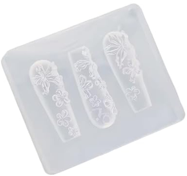 Yotlein Nail Art Mold, 3D Blumen Nagel Schablone, Nail Charms, Süße Silikon Nagelkunst Formen, Maniküre Schablonen Zubehör, Professionelle Nägel Schimmelpilz Accesores Für Zuhause Und Salon