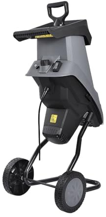 HT6533 Powerful Wood Chipper Branch Crusher Electric Breaking Machine 2400W Tree Crushing Garden Tool for Beginners DIY Use(with 10M Power Cord)