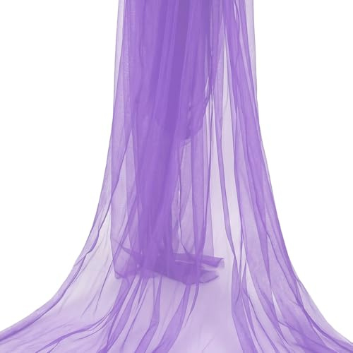Tüllstoff Tüll Lila Organza Stoffe - 3 m x 160 cm Tüll Stoffe Meterware, Organza Stoff für Tüllband Hochzeitsdeko DIY Crafts Tisch Party Torbogen Hochzeit Decoration Tüllrock Party Dekoration