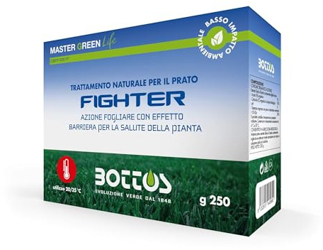 Fighter 250 Gr Concime Fogliare per Prato Giardino Tappeto Erboso Alghe Brune
