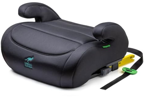 Urban Kanga Wombat Go Sitzerhöhung 125–150 cm i-Size R129 ISOFIX | Ohne Rückenlehne, gepolstert, mit Schultergurtführung
