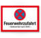 Komma Security Feuerwehrzufahrt Schild - Halteverbot nach StVO 30 x 20 cm Hinweisschild Feuerwehreinfahrt Parken verboten Parken verboten - Einfahrt Flächen Feuerwehr - nach DIN 14090