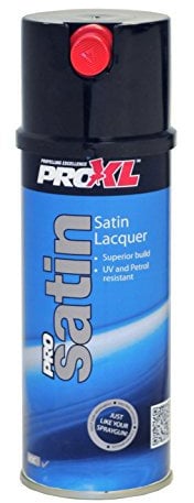 Master Finish by APS PRO CLEAR XL ULTRA SATIN AEROSOL LACQUER 400ml