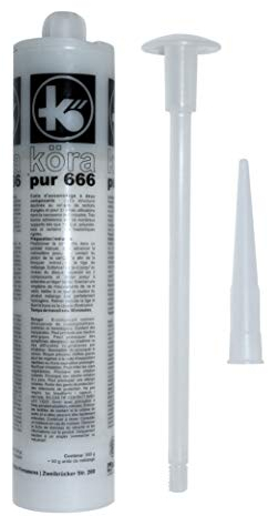 Körapur 666/90 Reaktionsklebstoff 350 gr. Kartusche incl. Mischkartusche und Dosierspitze