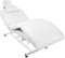 Activeshop Kosmetikliege Massageliege Massagetisch Massagestuhl Elektrish 693a mit 1 Motor Weiss bis 200 kg belastbar Premium-PU-Leder