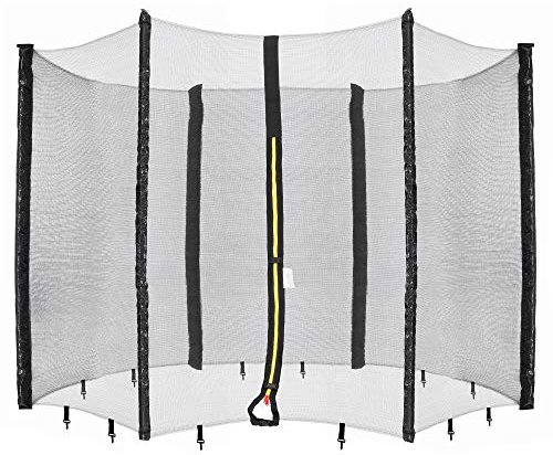 Arebos Filet de sécurité pour trampoline | Ø 366 cm | 6 barres | résistant aux UV | résistant aux intempéries | mailles serrées