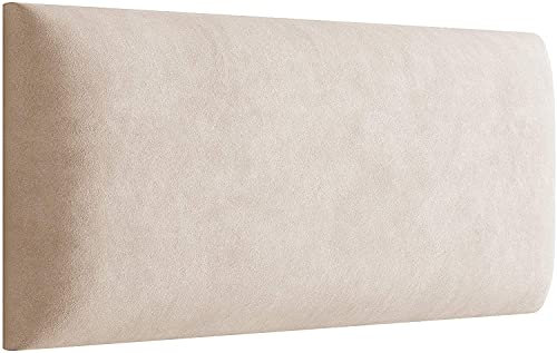 MartHome Panneau Tapissé Coussin Mural 3D, Appui-tête, Assise - Revêtement Mural Panneaux décoratifs Décoration Mural 3D Têtes de lit Rembourrées (Beige, 60 x 30 cm)