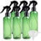 ZEOABSY 6 Piezas 300ml Spray de Plástico Verde Botella de Spray Vacía con Trigger Pulverizador Negro de Niebla Fina Atomizador para Perfume Aromaterapia Agua Líquidos, 1 Pieza Embudo