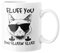 Fluff You - Tasse | Keramik Becher | 11oz 325ml | Beidseitig Bedruckt | klassisch Weiß | bedruckt mit frechen Spruch (Weiß)