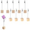 10 Pcs Memo Clip Halter, Fotohalter mit Krokodilklemm Verschluss, Memohalter Notizhalter, Nachrichten Clip Halter Ständer für Büro Hochzeits Party