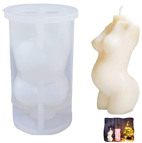 3D Torso Kerzenform, Silikonform für Kerzen, menschliche Kerze, Körper Kerzen silikonformen, Handgemachtes Kerzenherstellung Set, Torso Weiblich SilikonFür Die Herstellung Duftkerze Schokolade