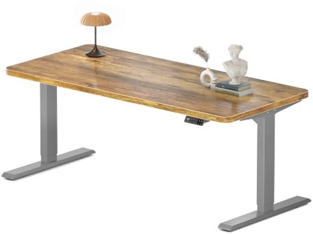MAIDeSITe S2 Pro Höhenverstellbarer Schreibtisch 160 x 80 cm, 2 Motoren | Schreibtisch Höhenverstellbar, 25 mm Einteilige Tischplatte, Traglast 160 kg, 4 Memory-Steuerung, Sitz-Steh-Erinnerung, USB-C
