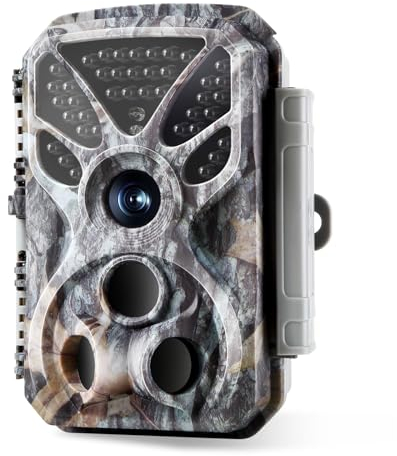 Folgtek Wildkamera 32MP 4K HD mit Nachtsicht und Schneller Bewegungserkennung Nachtsichtweite 100Fuß & IP66 Wasserdicht 120° Weitwinkel für Wildtiere im Freien, Haussicherheit