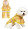 KOOLTAIL Hunde-Regenmantel mit Kapuze und Loch für die Leine, Regenmantel für kleine und mittelgroße Hunde, wasserdichte Hunde-Regenjacke mit reflektierenden Streifen, verstellbar, atmungsaktiv,
