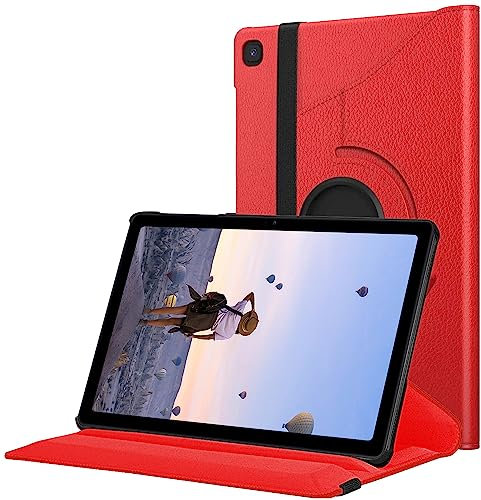 KONDUWANA Funda para Samsung Galaxy Tab A7 de 10.4 pulgadas 2020/2022 | Funda de piel sintética con rotación de 360° con carcasa trasera dura de PC | Funda para tablet Samsung A7 10.4 con función de
