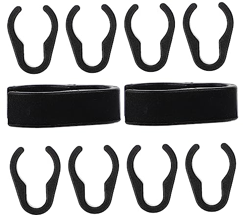 ABOOFAN Microphone Clip Cable Clip Universal Microphone Cable Clips Plastic Clips Wire Rope Microphone Stand Cable Holder Pole Cable Clip Microphone Holder Universal Plastic Organiser Pack of 10