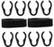 ABOOFAN 10Stücke Mikrofon Kabelhalter, Flexible und Langlebige Kabelklemmen Mikrofonclip Kabelclip Universelle Mikrofonkabelklemmen Kunststoffclips Drahtseil Mikrofonständer Kabelhalter