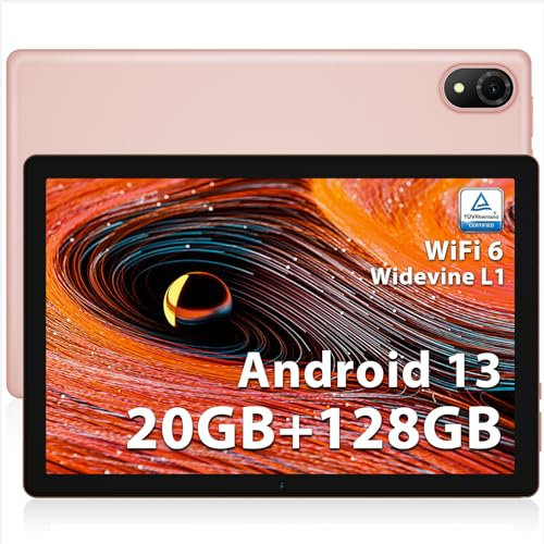 DOOGEE U10 Pro Tablette Android 13[2024], 20GB+128GB(TF 1TB) Tablette Tactile 10 Pouces WiFi 6, 5060mAh, TÜV Certified, Quad Core, 8MP+5MP, Widevine L1/Bluetooth 5.0/OTG, Rose