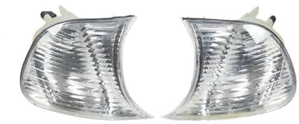 Boshu daili Store Auto-Front-Eckleuchten Links rechts, klare Linse, Blinker, kompatibel mit BMW 3er-Serie E46 Coupé 1998–2001