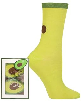 SockShop Wildfeet Ladies Fun Novelty Food Shaped Gift Boxed Socks Gift Idea Size 4-8 Avocado