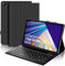Étui avec clavier Bluetooth pour Lenovo Tab M10 Plus (3rd Gen) 10.6 2022, disposition italienne, coque pour Lenovo M10 Plus (TB-125FU/128FU/128XU), noir