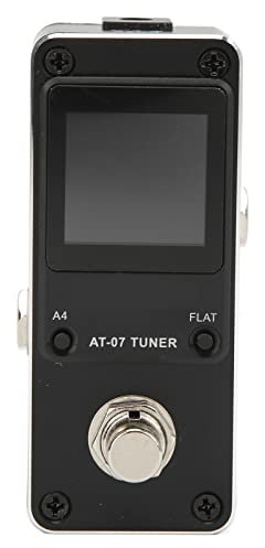 Stimmgerät für Elektrisches Stimmgerät, Stimmgerät für E-Gitarre, Gitarre, Bass, Mini-Metall mit Tonhöhenkalibrierung, Flache Stimmung, AT-07