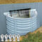 Vercraft Kellerfensterabdeckung für Kellerfenster, 99 cm L x 40,6 cm B, transparent, strapazierfähig, Polycarbonat, für den Außenbereich, UV-beständig, wasserdicht, gegen Schmutz, Fensterabdeckung,