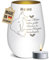 PR Print Royal Trauer Windlicht mit Gravur für Katzen - Spuren im Herzen - mit Name - Erinnerungslicht, Gedenklicht, Trauergeschenk | inkl. Teelicht, 450 ml, Weiß/Gold