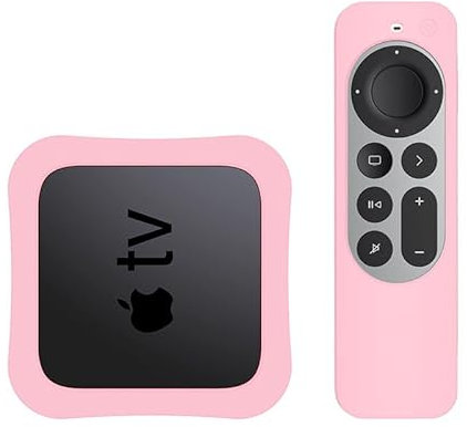 Funda protectora para Apple TV 4K Siri Remote 3ª generación 2022, color rosa